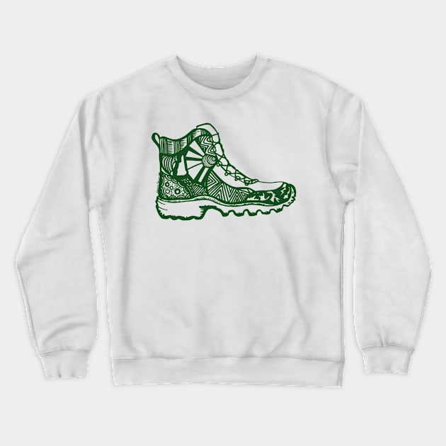 hikenh_bootgrn Crewneck Sweatshirt by kk3lsyy